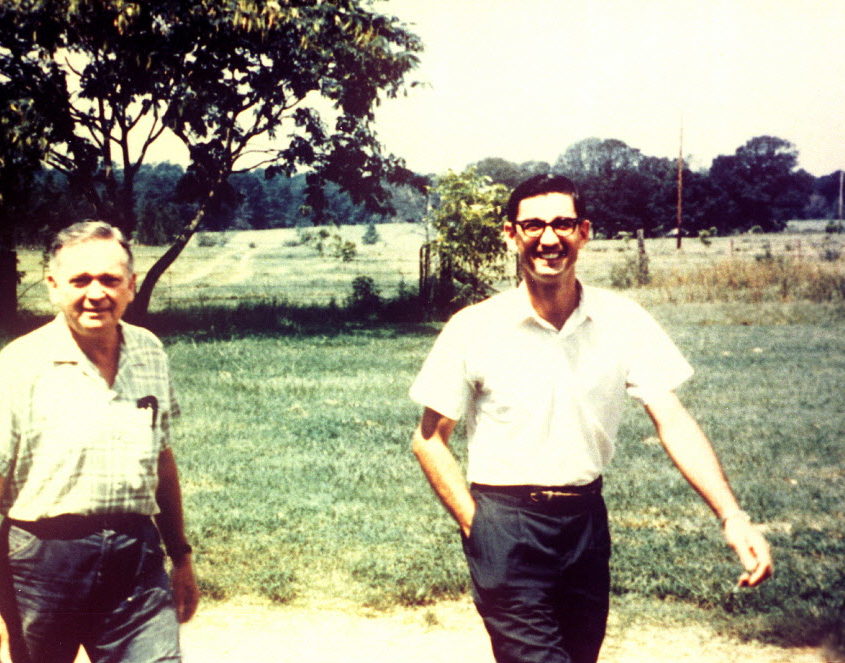 CJ_MF_469065-845x663 Clarence Jordan and Millard Fuller at Koinonia Farm.